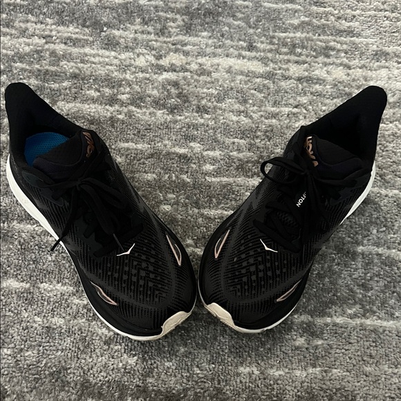 Hoka Black Rose Gold and White Athletic Shoes - Picture 4 of 4